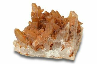 Tangerine Quartz Crystal Cluster - Brazil #289727