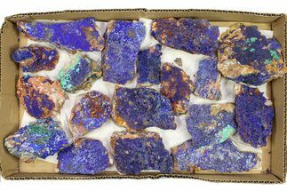 Clearance Lot: Sparkling Azurite & Malachite Clusters - Pieces #289437