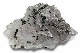 Spotted Phantom Amethyst Crystal Cluster with Epidote - China #290379