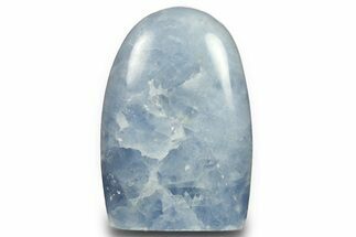 Polished, Free-Standing Blue Calcite - Madagascar #290324