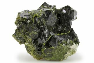 Lustrous Epidote Crystals with Actinolite - Pakistan #290478