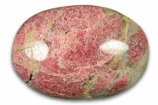 Polished Rhodonite Palm Stone - Madagascar #290808