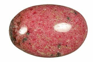 Polished Rhodonite Palm Stone - Madagascar #290812