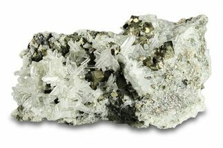 Quartz with Pyrite on Sphalerite - Peru #291032