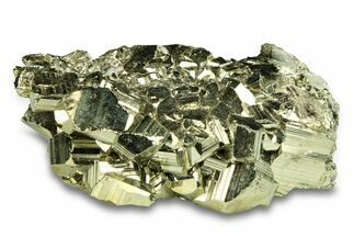 Gleaming Pyrite Crystal Cluster - Peru #291920