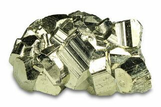 Gleaming Pyrite Crystal Cluster - Peru #291927