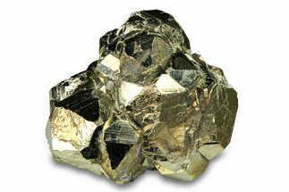 Gleaming Pyrite Crystal Cluster - Peru #291930