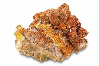 Top-Quality, Deep Red Vanadinite Crystals on Barite - Morocco #291088