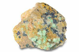 Malachite and Azurite on Ferroan Dolomite - Morocco #291844