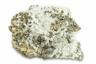 Striated Pyrite with Sphalerite and Quartz - Peru #291964