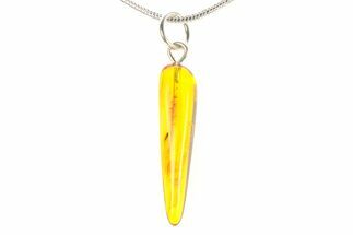 Polished Baltic Amber Pendant (Necklace) - Contains Fly! #288869