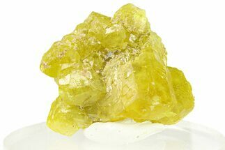 Lemon-Yellow Sulfur Crystal Cluster - Italy #293247