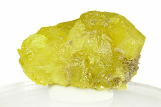 Lemon-Yellow Sulfur Crystal Cluster - Italy #293268