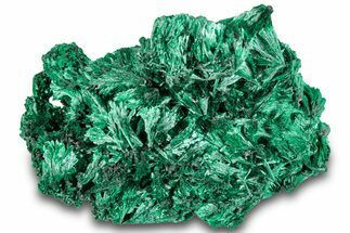 Fibrous Malachite Crystal Cluster - DR Congo #294674