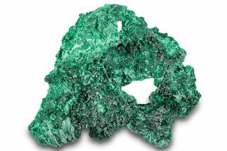 Fibrous Malachite Crystal Cluster - DR Congo #294680