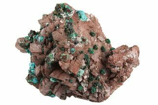 Fibrous Malachite on Ferroan Dolomite - Morocco #295195