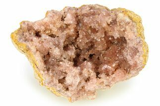 Sparkly Pink Amethyst Geode Section - Argentina #296792