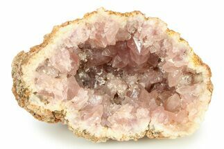 Sparkly Pink Amethyst Geode Half - Argentina #296797