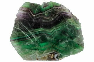 Colorful, Polished Fluorite Slab - China #297625