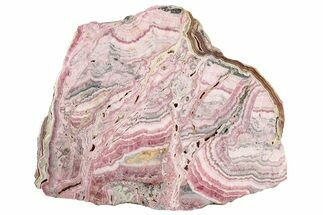 Polished Banded Rhodochrosite Slab - Argentina #301698