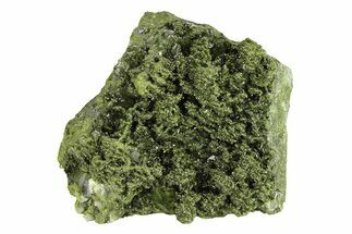 Sparkling Dark Green Epidote Crystals with Quartz - Turkey #301745