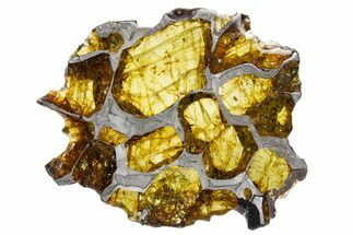 Polished Imilac Pallasite Meteorite (g) Slice #302097