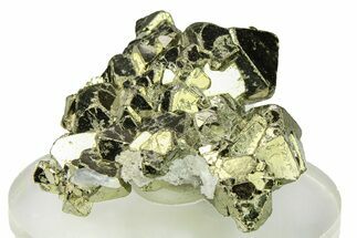 Octahedral Pyrite Crystal Cluster - Peru #301968