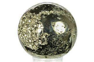 Polished Pyrite Sphere - Peru #302283