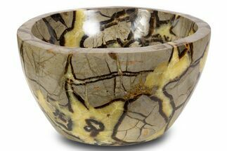 Large Polished Septarian Bowl - Madagascar #302631