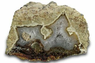 Polished Quartz Filled Thunderegg Half #302933