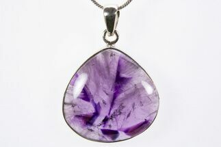 Trapiche Amethyst Pendant (Necklace) - Sterling Silver #303142