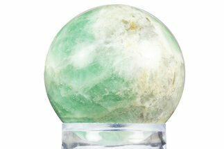 Polished Purple & Green Fluorite Sphere - Madagascar #304644