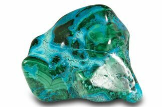 Vibrant Polished Malachite with Chrysocolla - DR Congo #305198