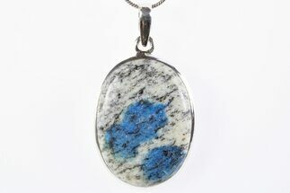 Polished K Granite Pendant (Necklace) - Sterling Silver #304995