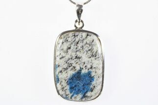 Polished K Granite Pendant (Necklace) - Sterling Silver #304997