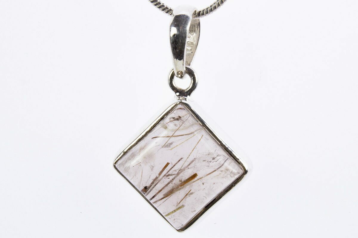 Hotsell Sterling Silver Rutilated Quartz Pendant