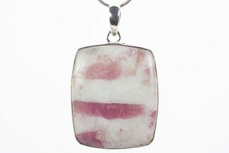 Pink Tourmaline (Rubellite) and Quartz Pendant (Necklace) #305043