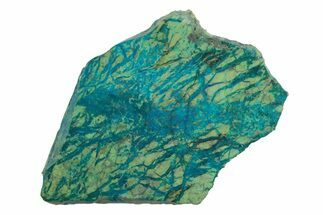 Polished Blue River Chrysocolla Slice - Arizona #303035