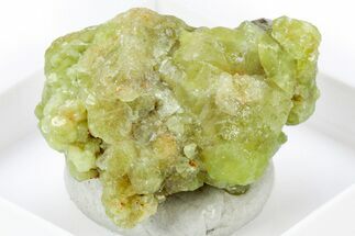 Lustrous Green Alumovesuvianite Crystal Cluster - Mali #305656