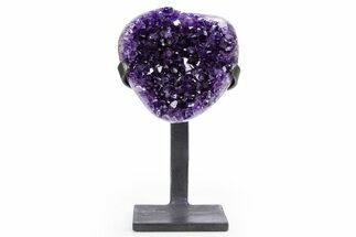 Amethyst Geode With Metal Stand - Uruguay #306862