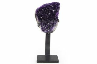 Amethyst Geode With Metal Stand - Uruguay #306897