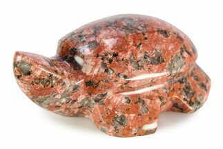 Carved Red Granite Turtle - Arizona #308534
