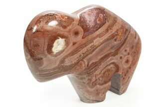 Polished Poppy Jasper Bison - Mexico #308671