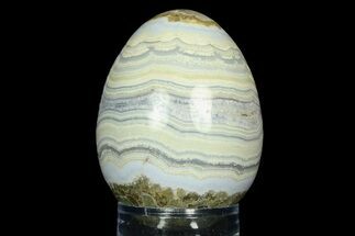 Amazing, Polished Blue Lace Agate Egg - Namibia #308719