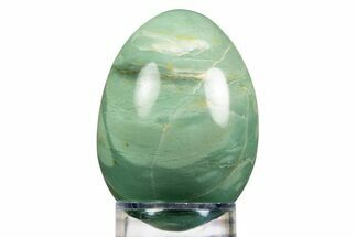 Polished Green Magneprase Egg - Western Australia #308784