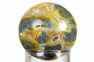 Colorful Polished Marcasite Agate Sphere - Indonesia #308980