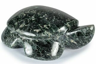Carved Green Actinolite Turtle - California #309059