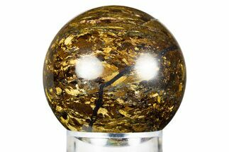 Golden Amphibolite Sphere - Western Australia #309139