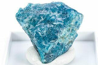 Bright Blue Apatite (Fluorapatite) Specimen - Madagascar #309623