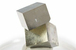 Shiny, Natural Pyrite Cube Cluster - Navajun, Spain #307035